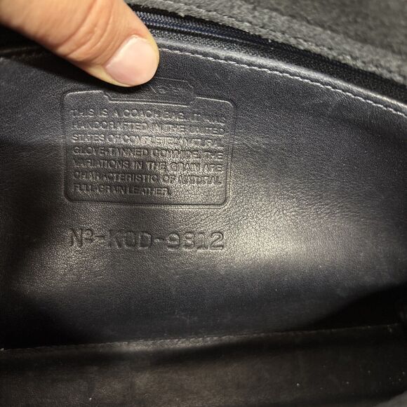 Womens Vintage Coach 9812 Dark Navy Handbag - Picture 9 of 14